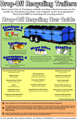 Drop Off Recycling Flyer