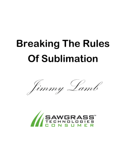 Breaking The Rules Of Sublimation