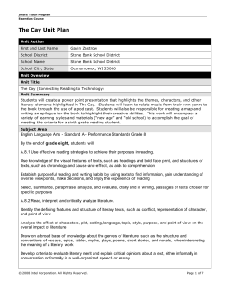 The Cay Unit Plan-1 - sbsmas