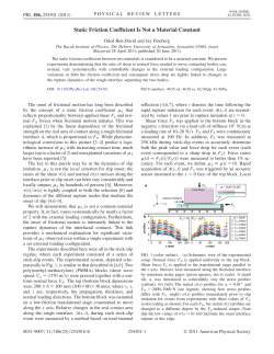 Static Friction Coefficient Is Not a Material Constant