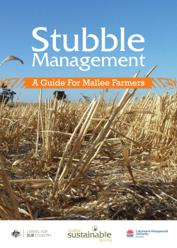 the Stubble Guide - Mallee Sustainable Farming