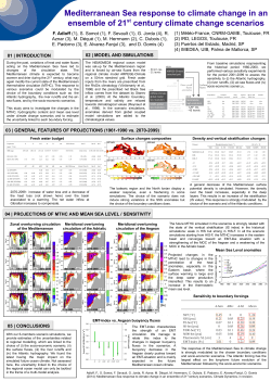 Mediterranean Sea response to climate change in an ensemble of