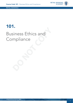 Business Ethics and Compliance