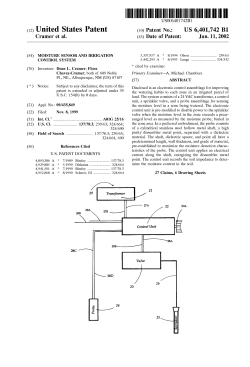 Moisture sensor and irrigation control system