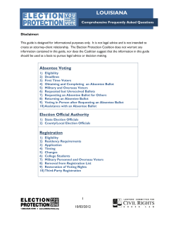 louisiana - Election Protection