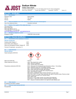 Sodium Nitrate - Jost Chemical Co.