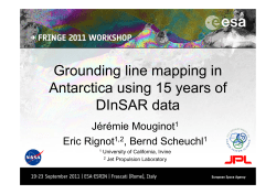 Grounding line mapping in Antarctica using 15
