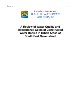 A Review of Water Quality and Maintenance Costs of Constructed