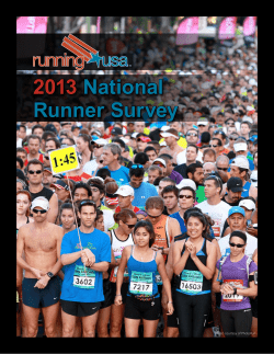 2013 National Runner Survey