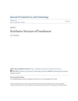 Retributive Structure of Punishment