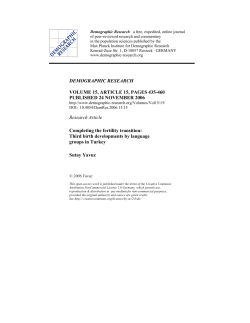 Full Text  - Demographic Research