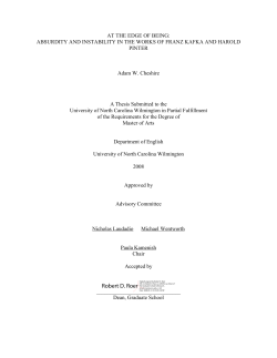 At the edge of being