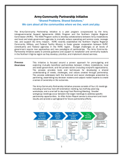 Army-Community Partnership Initiative