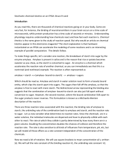 Stochastic chemical kinetics on an FPGA: Bruce R Land Introduction