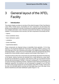 3 General layout of the XFEL Facility