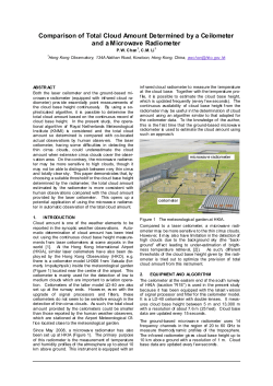 Comparison of Total Cloud Amount Determined by a Ceilometer and