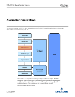 Alarm Rationalization - Automation Solutions