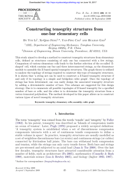 Constructing tensegrity structures from one