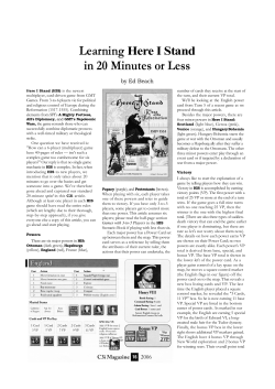 Learning Here I Stand In 20 Minutes Or Less