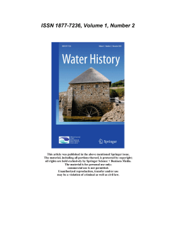 ISSN 1877-7236, Volume 1, Number 2