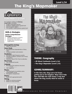 The King`s Mapmaker