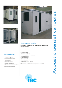 Acoustic genset canopies