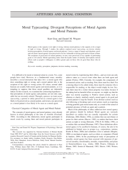 Moral Typecasting: Divergent Perceptions of