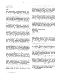 Letters to the Editor