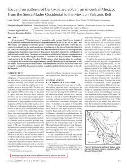 Space-time patterns of Cenozoic arc volcanism in central Mexico