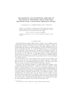 the existence and exponential behavior of solutions to