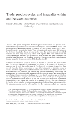 Trade, product cycles, and inequality within and between countries
