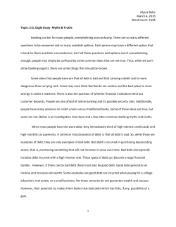 Alyssa Bahe March 4, 2016 Word Count: 1648 Topic: U.S. Eagle