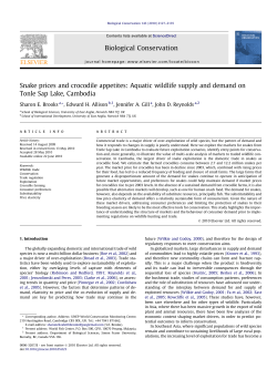 Snake prices and crocodile appetites