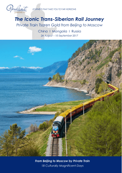 The Iconic Trans-Siberian Rail Journey