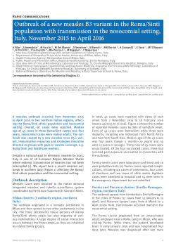 Outbreak of a new measles B3 variant in the