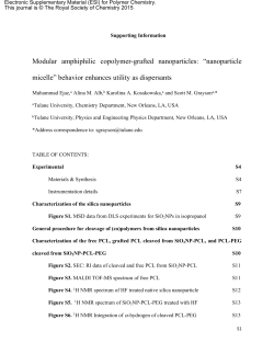 Electronic Supporting Information