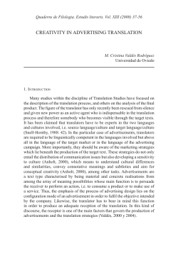creativity in advertising translation - Roderic