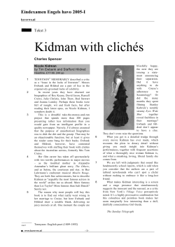 Kidman with clich&eacute;s