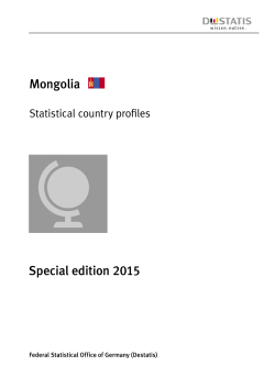Country profile Mongolia 2015