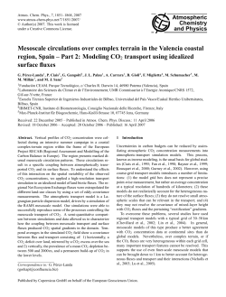 Mesoscale circulations over complex terrain in the Valencia coastal