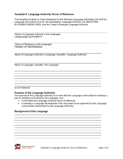 Template 9 - First Peoples` Cultural Council