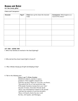 Romeo and Juliet - Livonia Public Schools