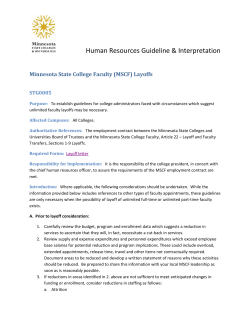 STG0005 - Minnesota State Colleges and Universities