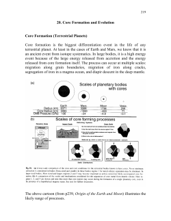 Core Formation and Evolution