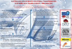 AUSTRALIAN JUNIOR BEACH VOLLEYBALL CHAMPIONSHIPS 9