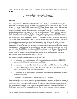 2015-2019 Diligent Recruitment Plan