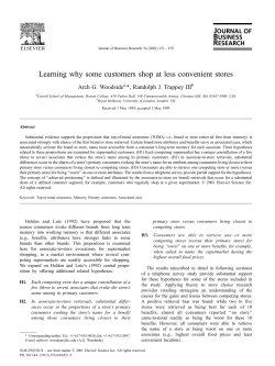 Learning why some customers shop at less