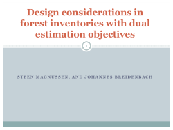 Design considerations in forest inventories with dual