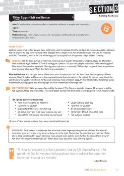 Eggs-hibit Resilience