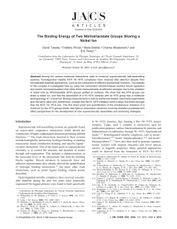 The Binding Energy of Two Nitrilotriacetate Groups Sharing a Nickel